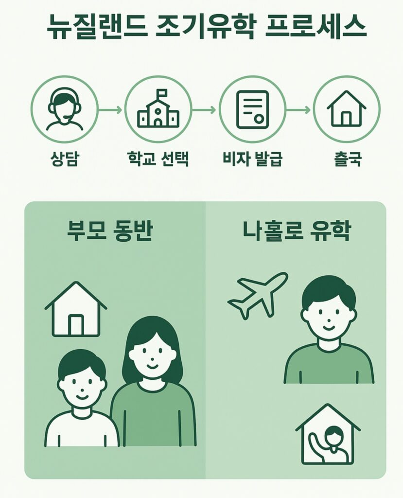 뉴질랜드 조기유학 프로세스