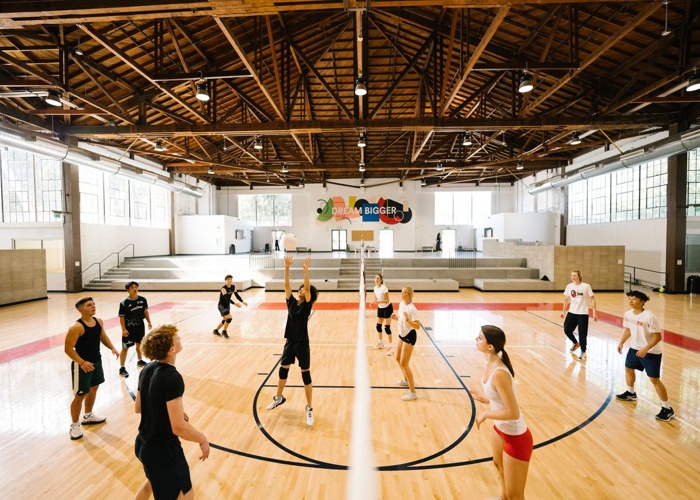 EF Academy Pasadena basketball court