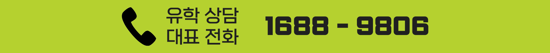 유학상담 대표전화 1688 9806