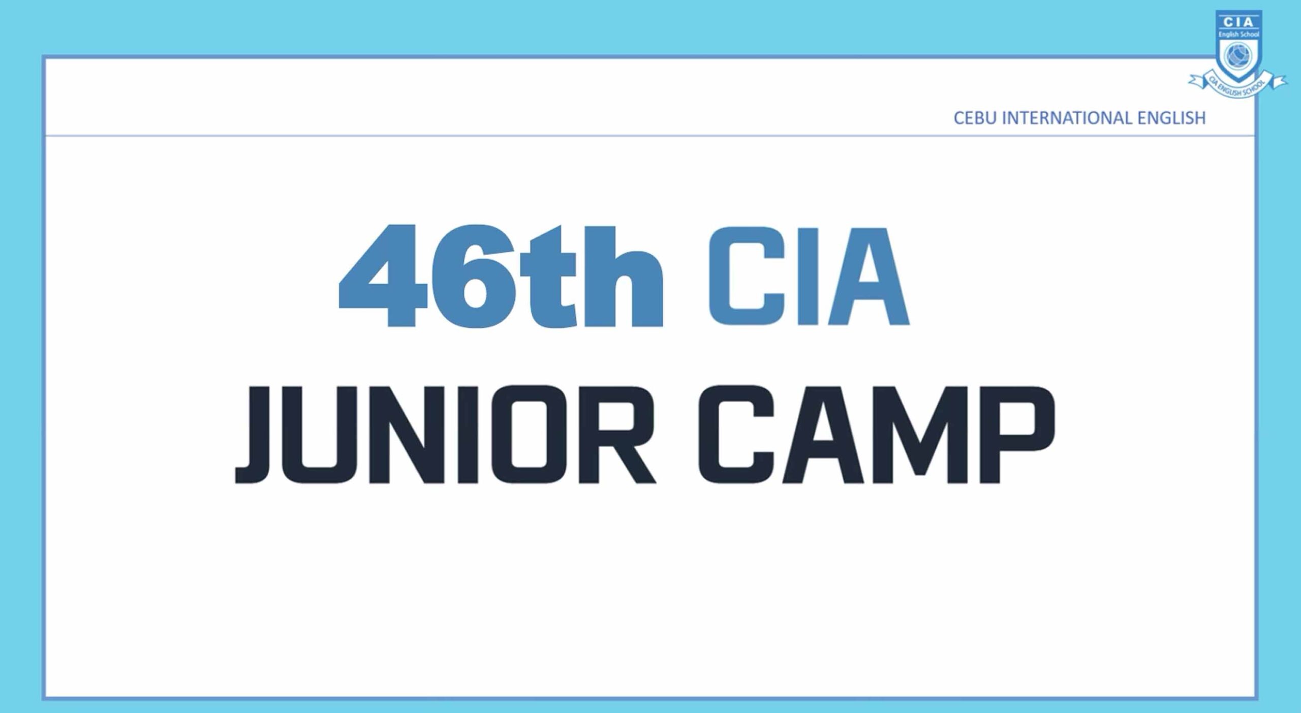 cia 세부 주니어캠프