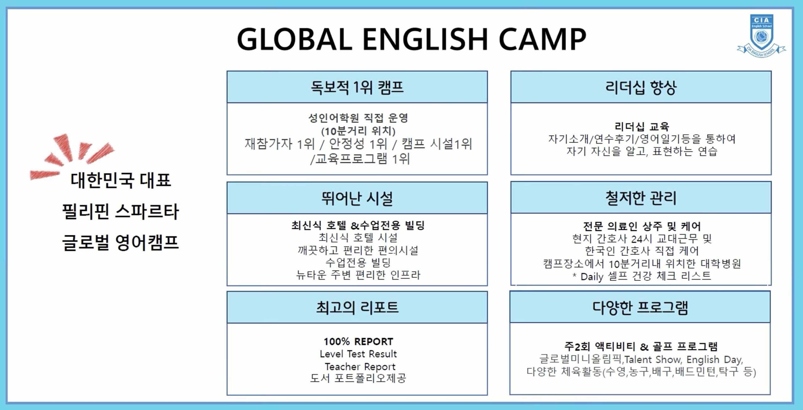 cia 세부 주니어캠프