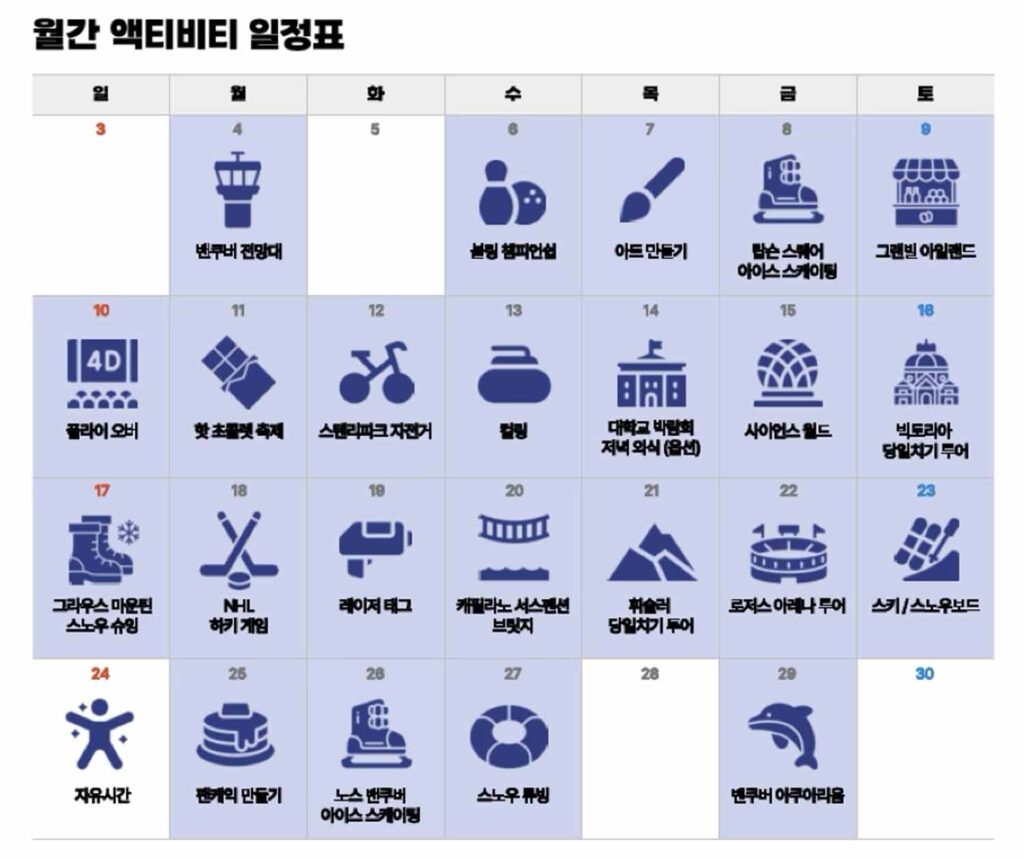 VGC CAMP 액티비티